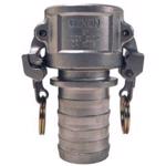 Boss-Lock™ Cam & Groove Type C Coupler x Hose Shank with Collar